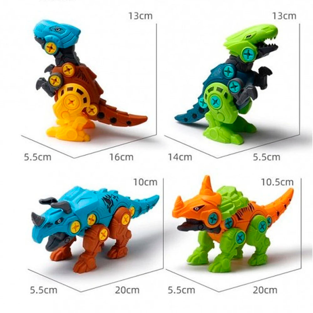 ELE-GATE Kids 4-6Y DIY Dinosaur Toy with Drill Kit Plastic Material