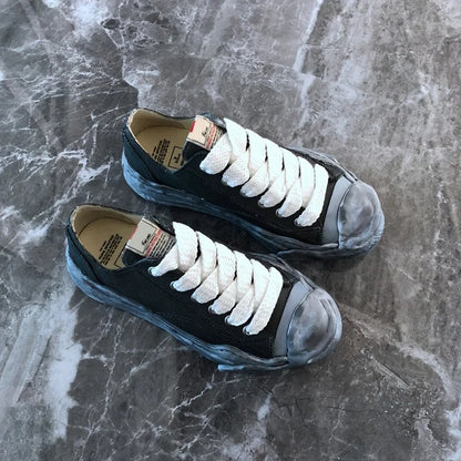 Men's MMY Canvas Shoes Top Quality Dissolve Sole Casual Shoes High Street Designer Couples Board Sneakers