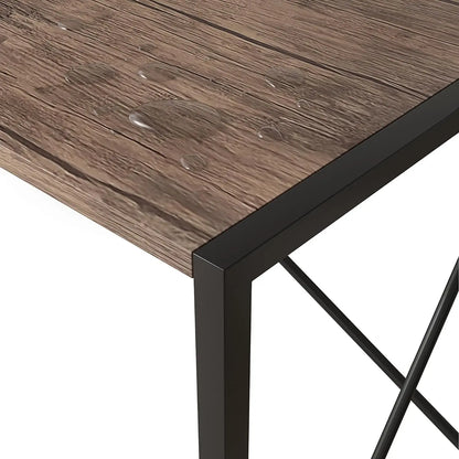 mcc direct Folding Desk Workstation Foldable Computer Desk for Office Home Study Writing Table No Assembly Miami-80cm