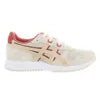 ASICS Lyte Classic Women's Sporty Fly Knit Sneakers Tan/Red with Embroidered Logo for Autumn Walking | 100% Authentic