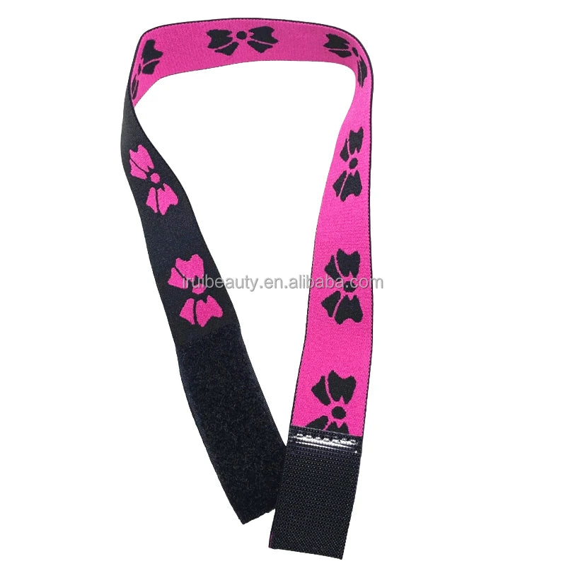 Custom Logo Hair Lace Non Slip Wig Grip Band Adjustable Nylon Black Elastic Band for Wigs Melt Band for Wigs Bulk