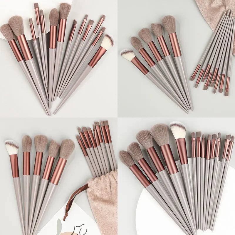 New 13PCS Makeup Brushes Set Super soft detail brush Blush Brush Foundation Concealer Contour Eyeshadow Brush Women Beauty Tools