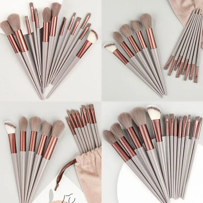 New 13PCS Makeup Brushes Set Super soft detail brush Blush Brush Foundation Concealer Contour Eyeshadow Brush Women Beauty Tools