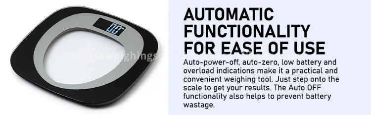 Custom Logo Large LCD Display Digital Personal Weighing Scale Standard Quality Tempered Glass Skid Proof Maximum Weight 180kg