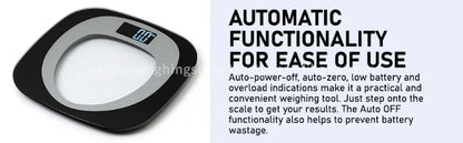 Custom Logo Large LCD Display Digital Personal Weighing Scale Standard Quality Tempered Glass Skid Proof Maximum Weight 180kg