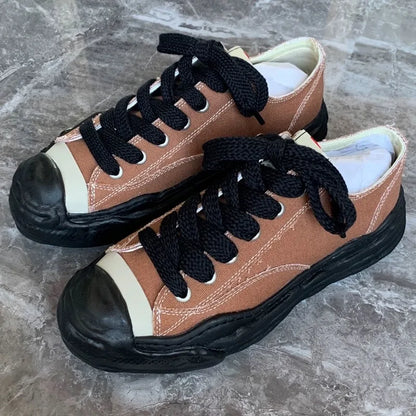 Men's MMY Canvas Shoes Top Quality Dissolve Sole Casual Shoes High Street Designer Couples Board Sneakers