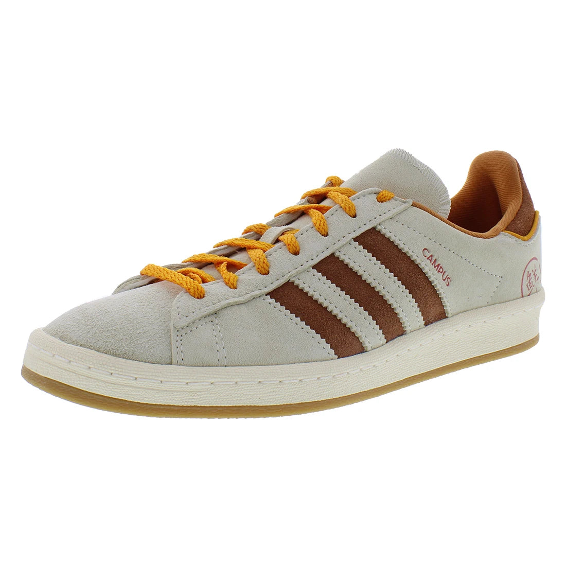 For Men's Campus 80s Retro Sporty Sneakers for White//Orange Height Increasing Walking Shoes Made China | 100%