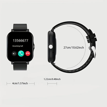 New Fashionable Smartwatch, Compatible with IPhone/Android Phones, Information Phone Reminders, Built-in Microphone for High