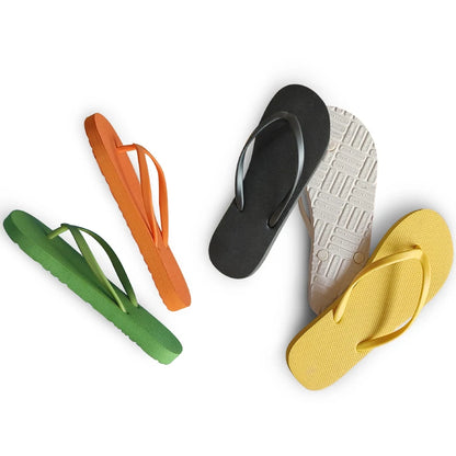 Ladies Mixed-Colour Non-Slip Waterproof Soft Rubber Flip-Flops Women's Beach Sandals for Spring Season
