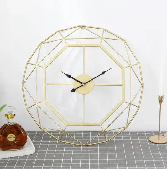 60cm Art Geometric Design Modern Minimalist Luxury Decorative Nordic Large Oversized Clock for Your Wall Dropshiping