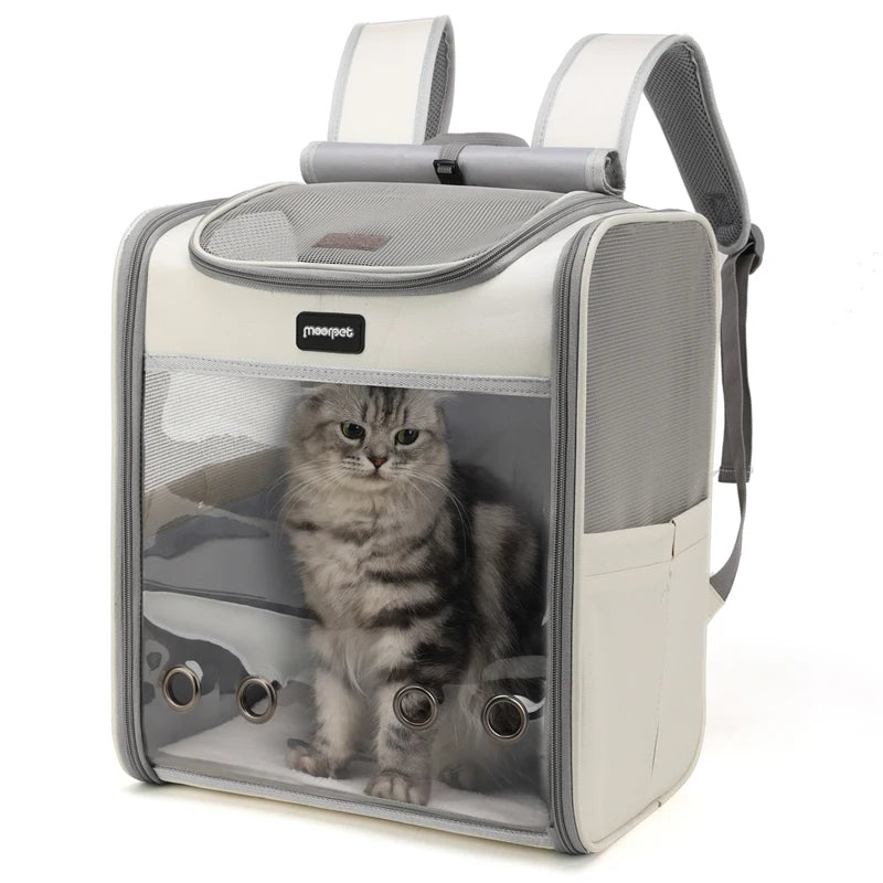Innovative Traveler Backpack Pet Carrier for Cats and Dogs Collapsible Outdoor Breathable Pet Carrier Backpack