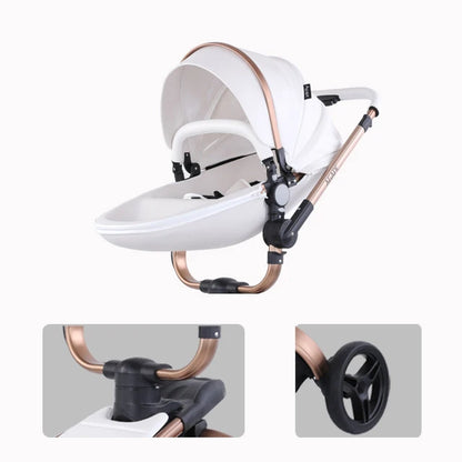 Factory Price Luxury 3-in-1 Travel System Stroller Pushchair Baby Carriage