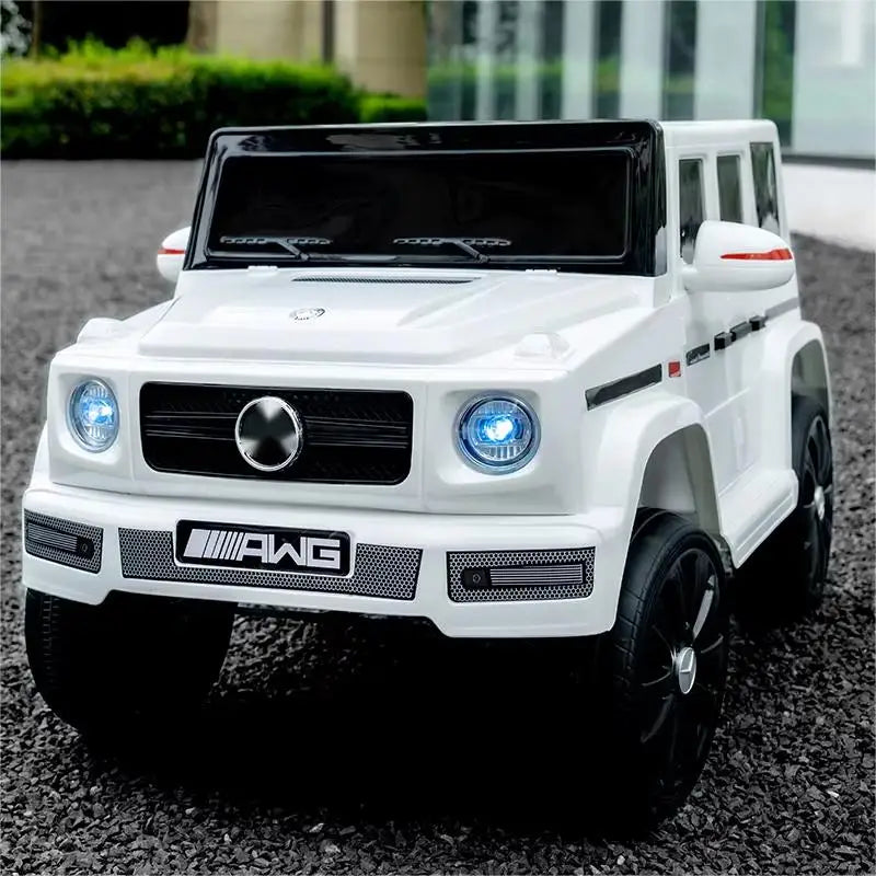 12V 10A Four Drive Electric Car Toy for Kids Remote Control Off-Road Baby Ride Plastic Vehicle for Outdoor Usage EVA Wheels New