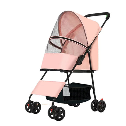 Custom Pet Carrier Travel with Wheels Removable Rolling 4 Wheels with Telescopic Walking Handle Dog Stroller Cat Trolley Bag