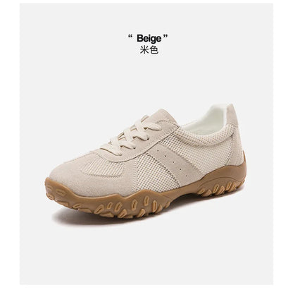 Thick-Soled German Training Women 2026 Autumn Versatile Sports Shoes Fashionable Soft-Soled Breathable Mesh Forrest Gump Shoes