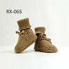 Factory Cute Soft Infant Baby Socks Organic Cotton Knitted Crochet Baby Shoes