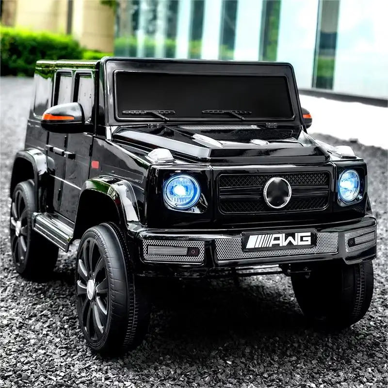 12V 10A Four Drive Electric Car Toy for Kids Remote Control Off-Road Baby Ride Plastic Vehicle for Outdoor Usage EVA Wheels New