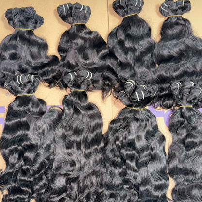 Wholesale Raw Brazilian Human Hair Raw Virgin Cuticle Aligned One Donor Hair Bundles Weave Indian Wavy Curly