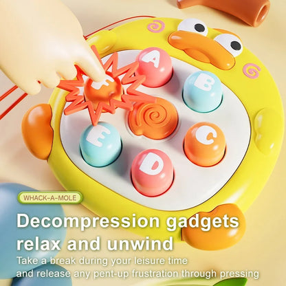 Duck in the Palm Whack-a-mole Decompression Toy Baby Puzzle Fun Press Press Baby Mini Cute Interactive Puzzle Machine