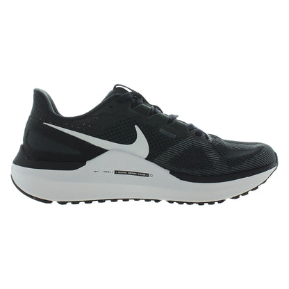 For Air Zoom Structure 25 Unisex Running Shoes Size 10 Black White Dark Smoke Grey Mesh Upper EVA Midsole Rubber Outsole Spring