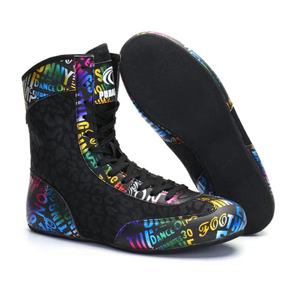 Professional Sports Active Boxing Shoes for Men-Winter/Spring/Summer Use Fitness Bodybuilding Gym