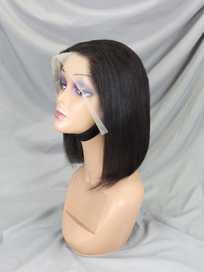 Raw 13x4 Straight Indian Hair Wigs Human Hair Full Transparent Lace Front Wigs for Black Women