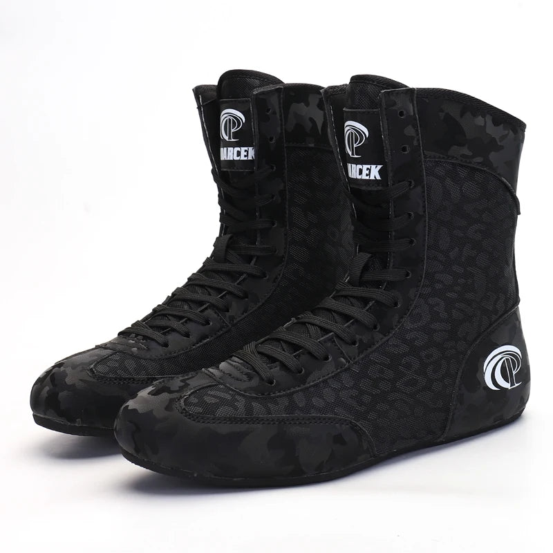 Professional Sports Active Boxing Shoes for Men-Winter/Spring/Summer Use Fitness Bodybuilding Gym
