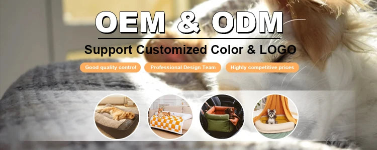 Luxury Leopard Faux Fur Pet Sofa Bed  Removable Washable Cover High Resilience Orthopedic Dog Bed Support Custom Dropshipping