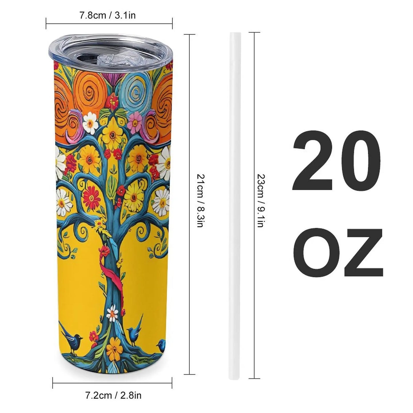 20oz Straight Car Cup Offering Great Insulation at a Great Price