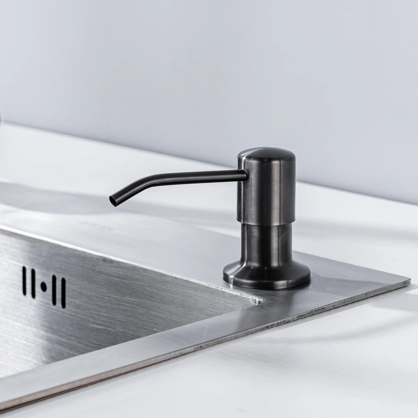 Kitchen Soap Dispensers 500ml Build in Dispenser Soap For Kitchen Bathroom Accessories Stainless Steel Pump Liquid PE Bottle