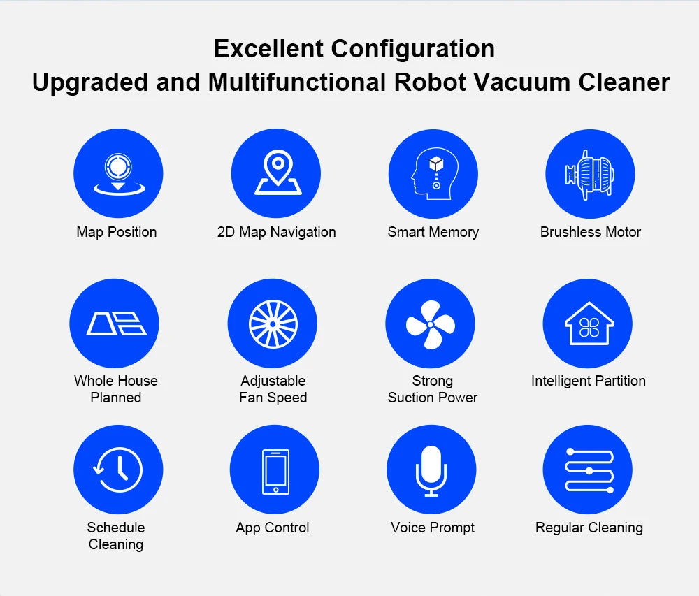 Liectroux M7S Robot Vacuum Cleaner,Smart Dynamic Navigation,4000Pa,Wet Mop,WiFi,Silent,Work with Alexa & Google Home