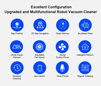 Liectroux M7S Robot Vacuum Cleaner,Smart Dynamic Navigation,4000Pa,Wet Mop,WiFi,Silent,Work with Alexa & Google Home