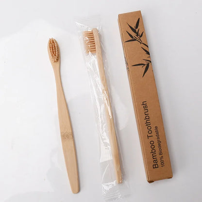 Eco-friendly Travel Hotel Soft Bristle Bamboo Toothbrush With Cheap Price