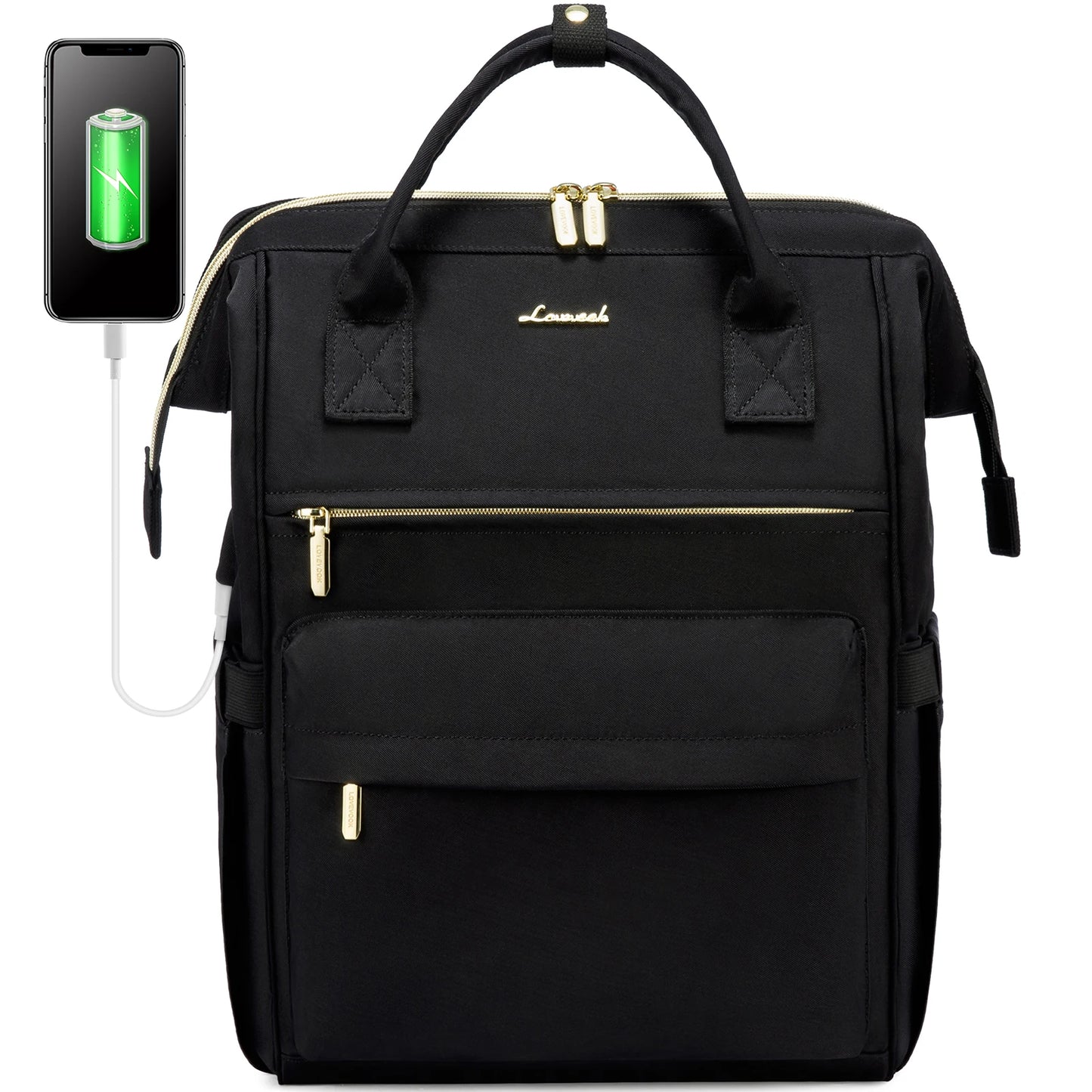 LOVEVOOK Hot Sell Bag 15.6 Inch Waterproof  Multifunction Nylon USB Charger Backpack Business Travel Laptop Backpack