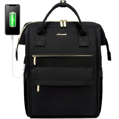 LOVEVOOK Hot Sell Bag 15.6 Inch Waterproof  Multifunction Nylon USB Charger Backpack Business Travel Laptop Backpack