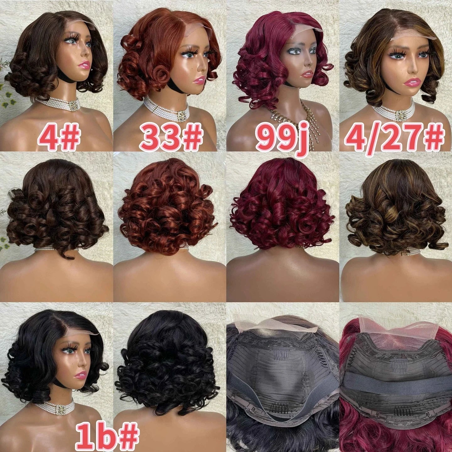 Wholesale Super Double Drawn Fumi Egg Curly Loose Wave 5*5 Glueless Wigs  Human Hair Wig for Women