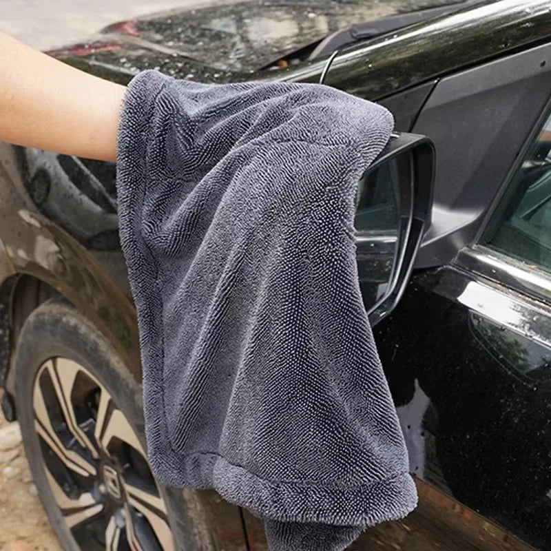 60*90cm 1200 GSM Edgeless Microfiber Car Drying Towel Excellent Water Take Ability Large