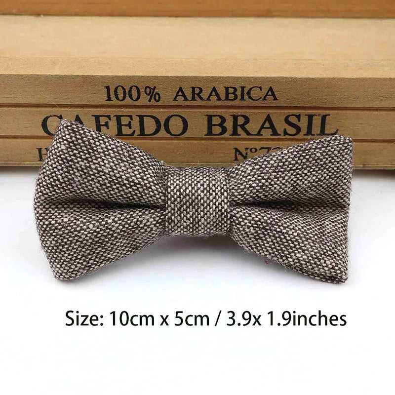 Children Wool Bow Tie Baby Boys Butterfly Skinny Bowtie Single Layer Child Bowties Gravatas Borboleta Collar Kids Ties