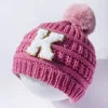 New European and American Fashion Wool Knitted Hat for Children Optional Letter Baby Warm Hat Baby Cap for Outdoor Scenes