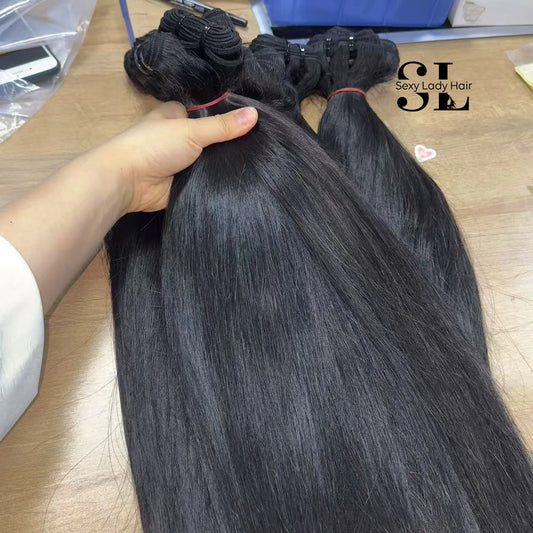 Echthaar-Extensions, glatt, natürlich gewellt, aus rohem Remy-Haar, Großhandel, bester Anbieter von brasilianischem und burmesischem lockigem Haar