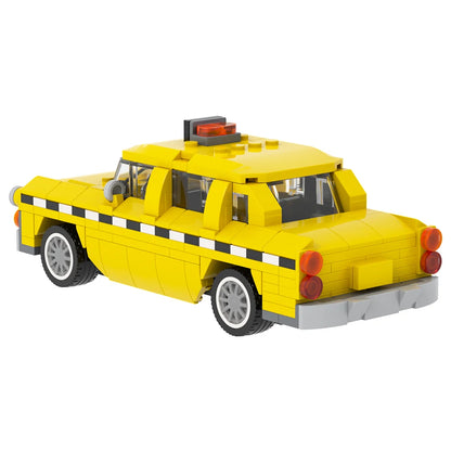 MOC City Toy Car Taxi in New York  Model Plastic Building Block Sets for Kids Toys MOC4150