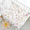 Low Price in Stock 2 Layer Bamboo Cotton Baby Muslin Dream Blanket 47*47 High Quality 100% Cotton Swaddle Muslin Blanket