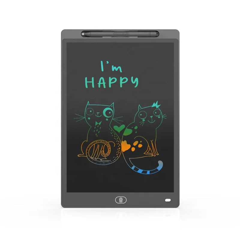 Colorful LCD Writing Tablet 12" Inch Electronic Magic Board Digital Slate for Children Drawing Board Toy Kids