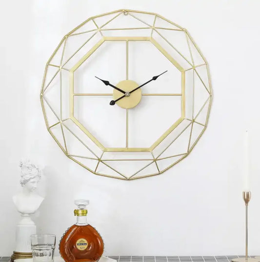 60cm Art Geometric Design Modern Minimalist Luxury Decorative Nordic Large Oversized Clock for Your Wall Dropshiping