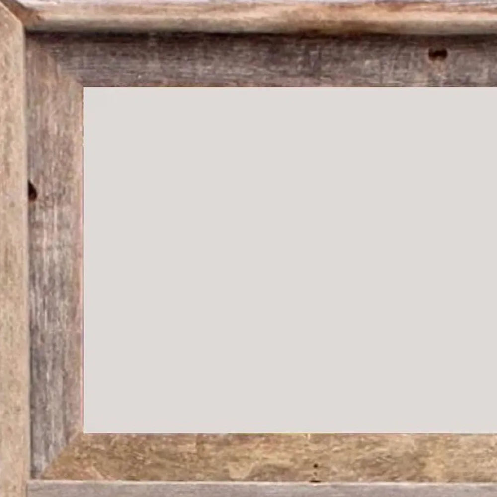 HMS 8 X 10 Gray Reclaimed Wood Picture Frame Three Slot Hanging Design
