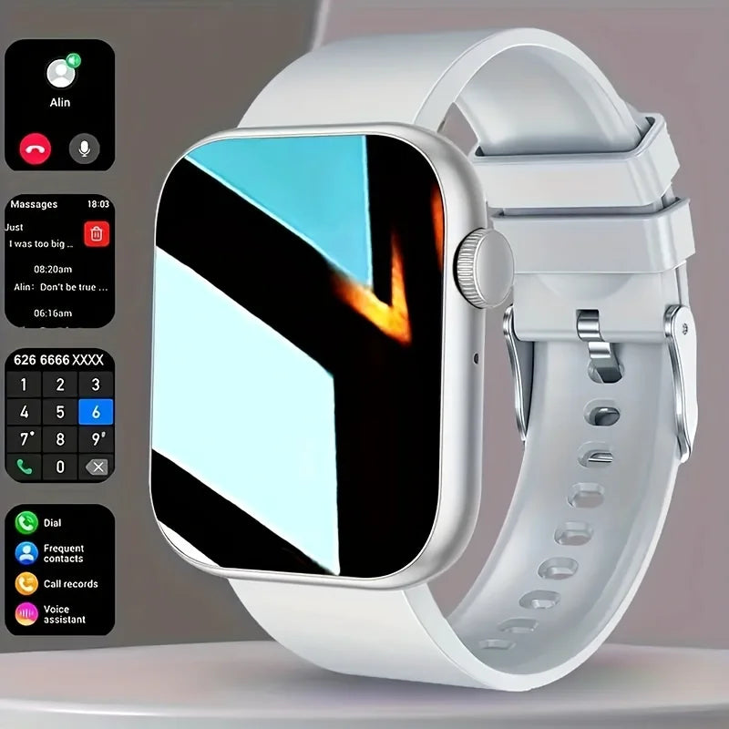2025 Hot New 2.01-inch Touchscreen Dual-Strap Smartwatch, Unisex, Call Function, Step and Calorie Tracking, Call and Message