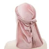 Elastic Satin Durag, Long Tail Pirate Cap for Men & Women, Silky Smooth Hair Wrap & Wave Builder