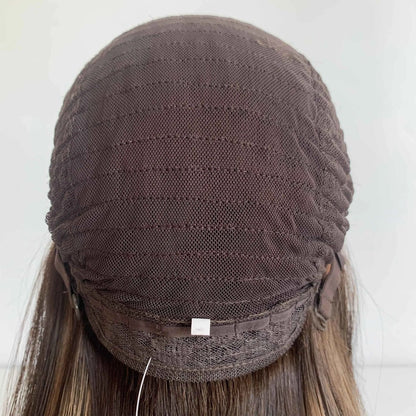 Fasimei Factory Luxury Human Hair Russian Hair Jewish Wig Natural Wavy Lace  Top Jewish Kosher Wig