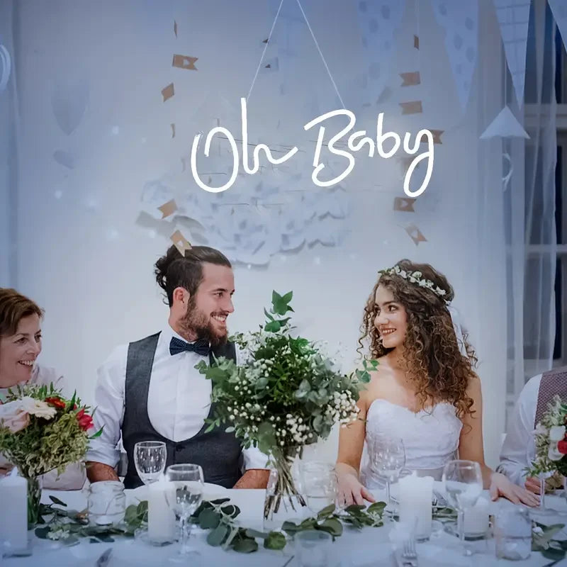 Oh Baby Dimmable 5V USB Acrylic LED Neon Lights Red PVC Lamp Body for Clubs Bars and Indoor Decorations-IP65 Rated