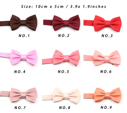 Bowtie for Children Banquet Wedding Party Kids Adjustable Bow Tie Butterfly Knot Black Red White Child Bowties